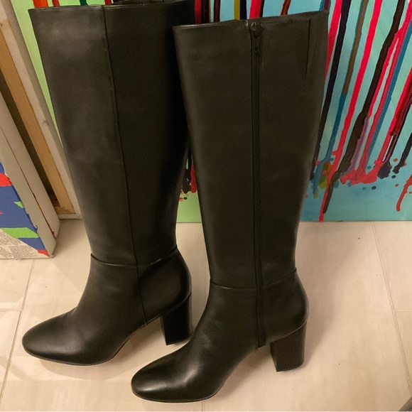 Ann Taylor Black  “Florence “ Tall Boots Size 10 - Picture 3 of 7